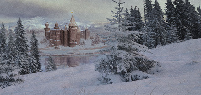 castle in the snow 